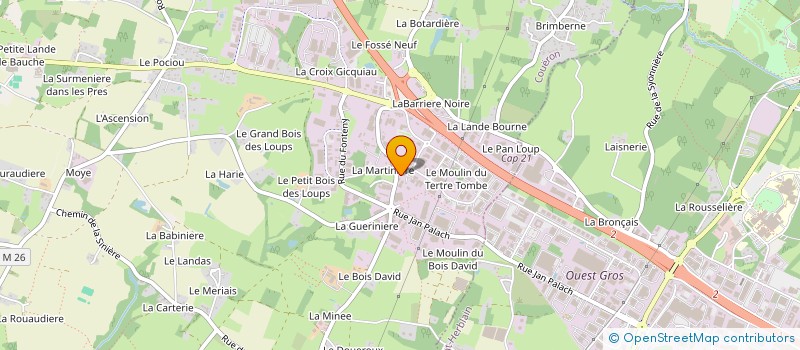 localisation de l'entreprise OG RESTAURATION à COUERON