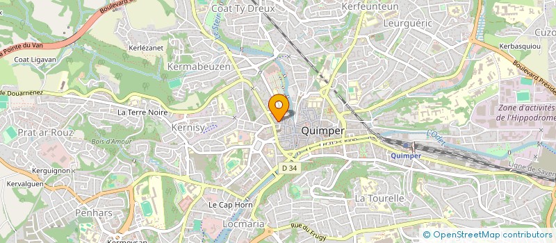 localisation de l'entreprise OG STORE à QUIMPER