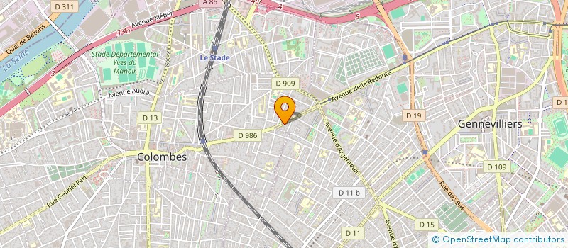 localisation de l'entreprise OGAM à BOIS-COLOMBES