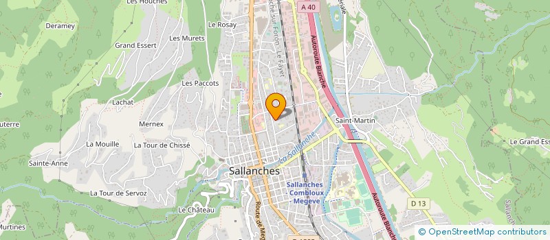 localisation de l'entreprise OGAMALP à SALLANCHES