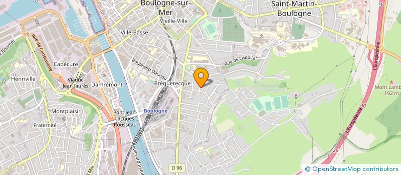 localisation de l'entreprise OGD HOLDINVEST  BOULOGNE-SUR-MER