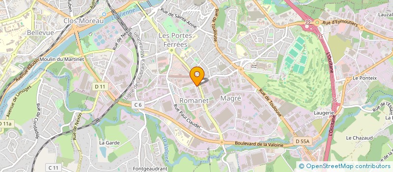 localisation de l'entreprise OGDS à LIMOGES