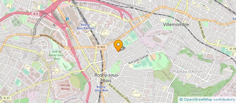 localisation de l'entreprise OGE ETANCHEITE à ROSNY-SOUS-BOIS