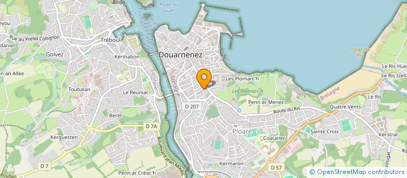 localisation de l'entreprise OGEC à DOUARNENEZ