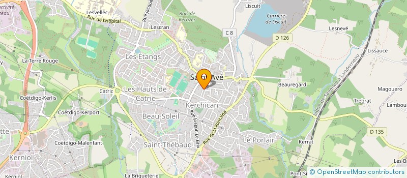 localisation de l'entreprise OGEC à SAINT-AVE