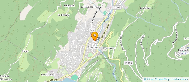 localisation de l'entreprise OGEC  ALLEVARD