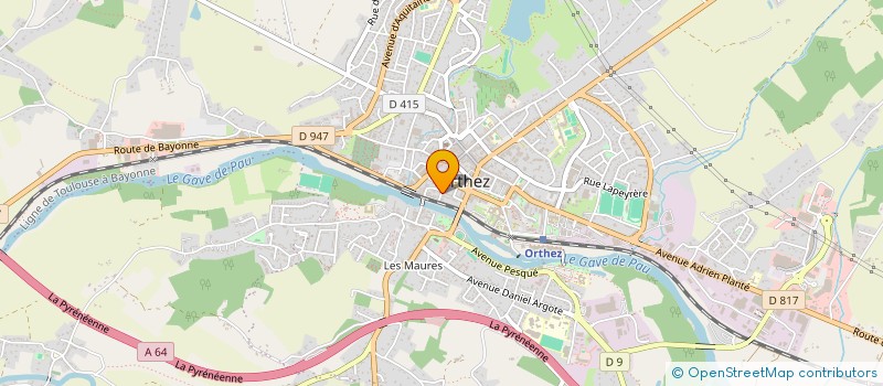 localisation de l'entreprise OGEC à ORTHEZ
