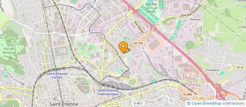 localisation de l'entreprise OGEC  SAINT-ETIENNE