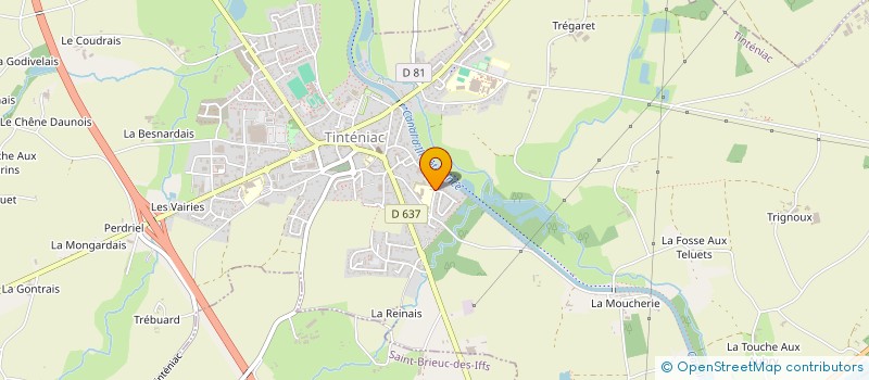 localisation de l'entreprise OGEC  TINTENIAC