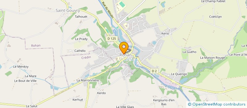 localisation de l'entreprise OGEC  ROHAN