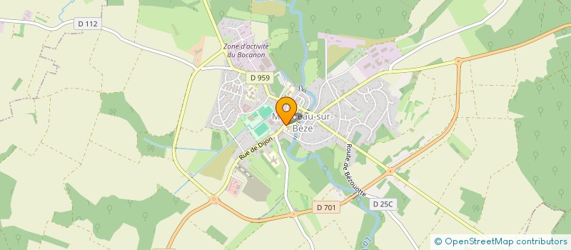 localisation de l'entreprise OGEC à MIREBEAU-SUR-BEZE