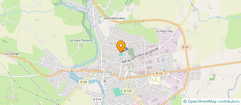 localisation de l'entreprise OGEC  ERNEE