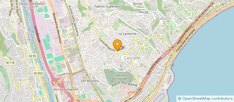 localisation de l'entreprise OGEC APRAXINE à NICE