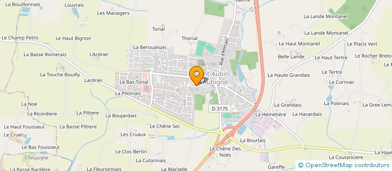 localisation de l'entreprise OGEC BON SECOURS - SAINT MICHEL  SAINT-AUBIN-D'AUBIGNE