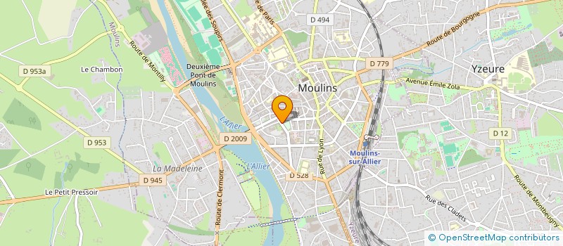 localisation de l'entreprise OGEC CENTRE SCOLAIRE ST BENOIT à MOULINS
