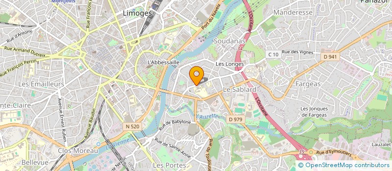 localisation de l'entreprise OGEC CHARLES DE FOUCAULD à LIMOGES