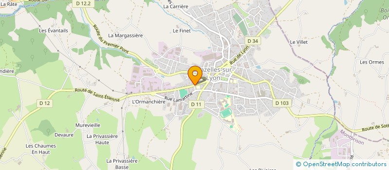 localisation de l'entreprise OGEC CHAZELLES SUR LYON  CHAZELLES-SUR-LYON