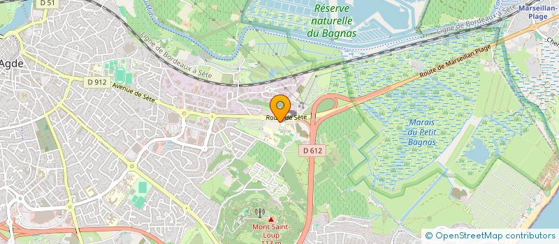 localisation de l'entreprise OGEC COLLEGE NOTRE DAME  AGDE