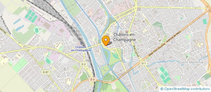 localisation de l'entreprise OGEC COURS SAINT FRANCOIS D'ASSISE  CHALONS-EN-CHAMPAGNE