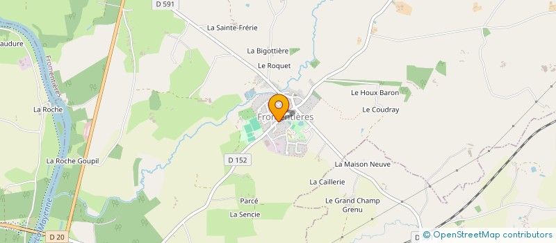 localisation de l'entreprise OGEC D'AMPOIGNE  PREE-D'ANJOU