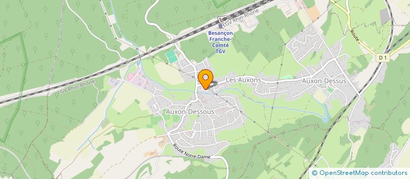 localisation de l'entreprise OGEC D AUXON DESSOUS  LES AUXONS