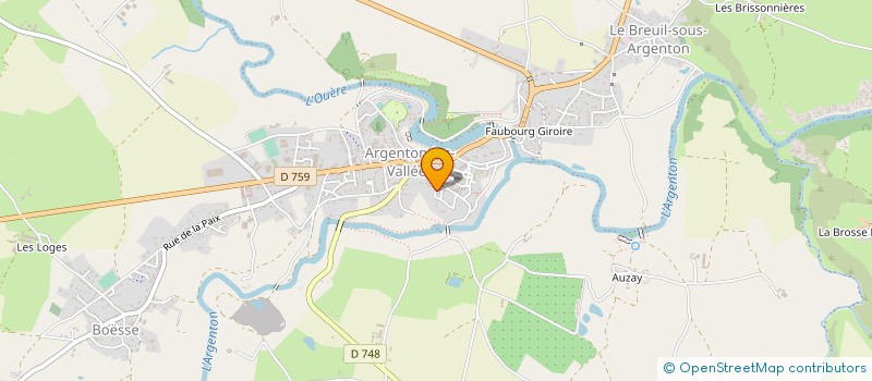 localisation de l'entreprise OGEC DE ARGENTON CHATEAU à ARGENTONNAY