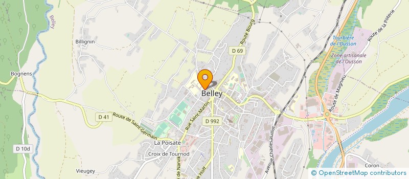 localisation de l'entreprise OGEC DE BELLEY à BELLEY