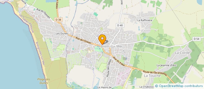 localisation de l'entreprise OGEC DE BREM SUR MER à BREM-SUR-MER