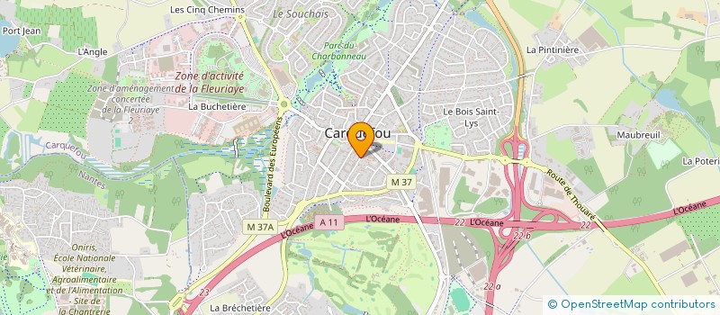 localisation de l'entreprise OGEC DE CARQUEFOU  CARQUEFOU