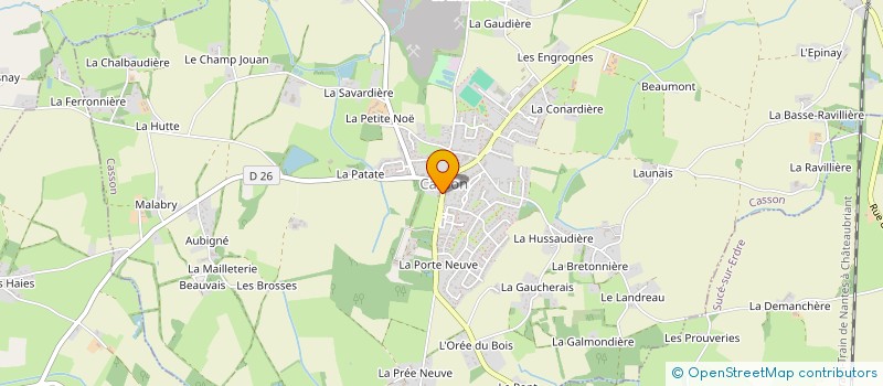 localisation de l'entreprise OGEC DE CASSON  CASSON