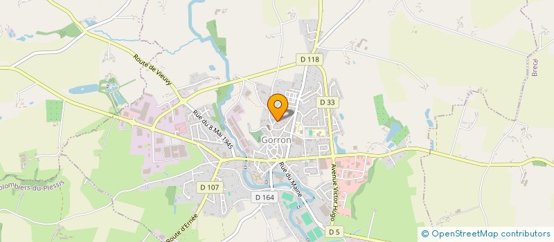 localisation de l'entreprise OGEC DE GORRON  GORRON