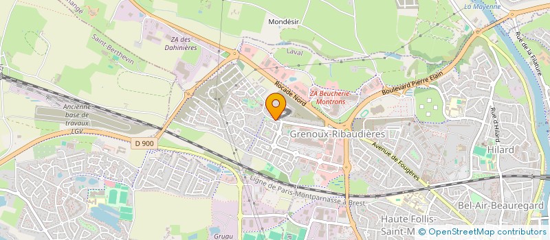 localisation de l'entreprise OGEC DE GRENOUX à LAVAL