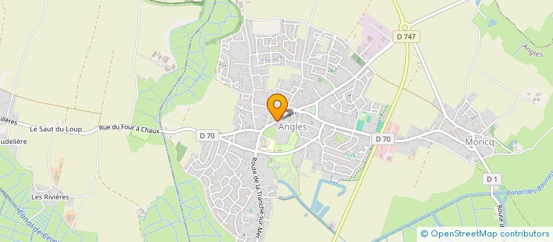 localisation de l'entreprise OGEC DE L ANGLES  ANGLES