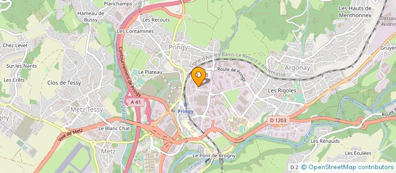 localisation de l'entreprise OGEC DE L'ECOLE LA POMMERAIE-LES SAPINS à EPAGNY METZ-TESSY