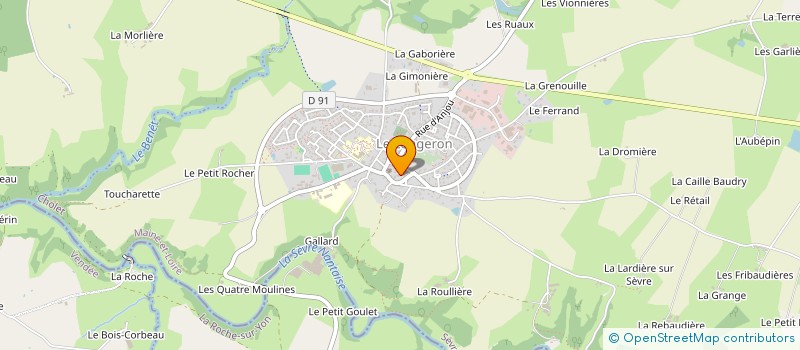 localisation de l'entreprise OGEC DE L'ECOLE PRIVEE DU LONGERON à SEVREMOINE