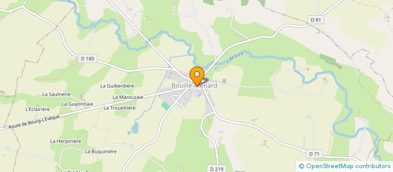 localisation de l'entreprise OGEC DE L ECOLE PRIVEE MIXTE  BOUILLE-MENARD