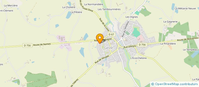 localisation de l'entreprise OGEC DE L ECOLE PRIVEE MIXTE à BEAUPREAU-EN-MAUGES
