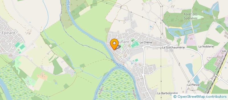 localisation de l'entreprise OGEC DE L' ECOLE PRIVEE STE JEANNE D'ARC  ECOUFLANT