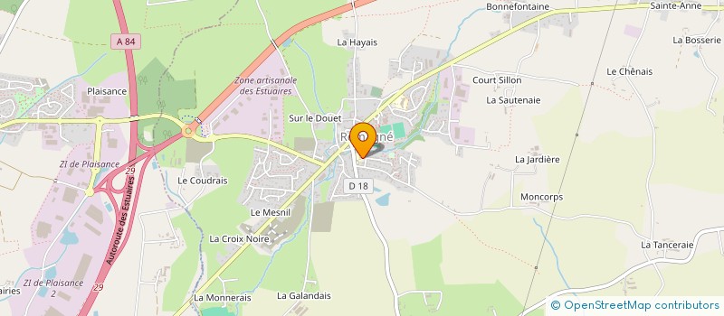 localisation de l'entreprise OGEC DE L ECOLE SAINTE ANNE DE ROMAGNE  ROMAGNE