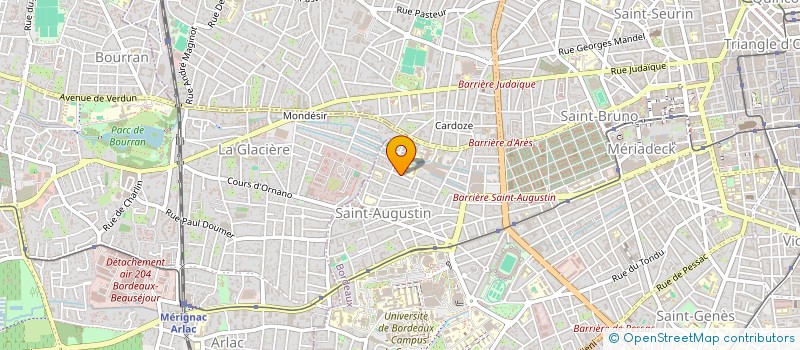 localisation de l'entreprise OGEC DE L'ENSEMBLE SCOLAIRE SAINT AUGUSTIN à BORDEAUX