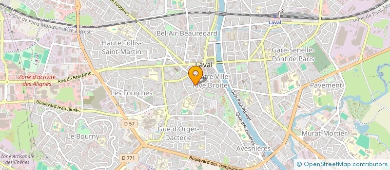 localisation de l'entreprise OGEC DE LA CATHEDRALE à LAVAL