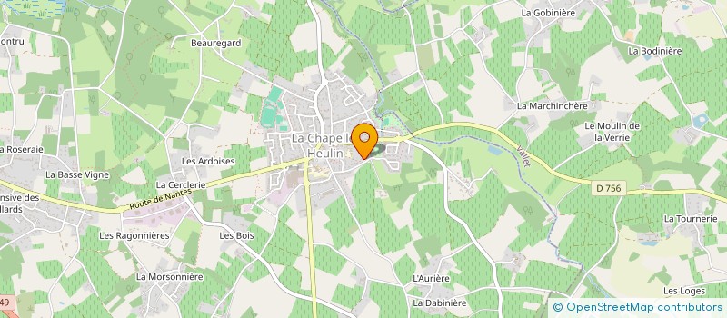 localisation de l'entreprise OGEC DE LA CHAPELLE HEULIN  LA CHAPELLE-HEULIN
