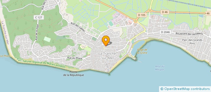 localisation de l'entreprise OGEC DE LA TRANCHE SUR MER à LA TRANCHE-SUR-MER