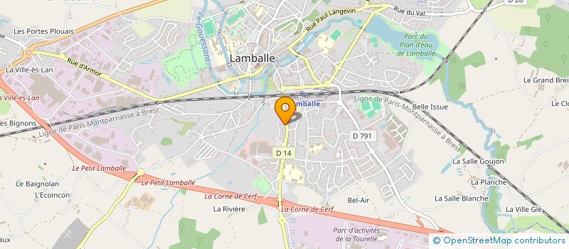 localisation de l'entreprise OGEC DE LAMBALLE à LAMBALLE-ARMOR