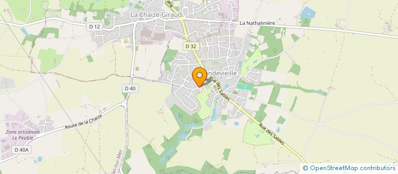 localisation de l'entreprise OGEC DE LANDEVIEILLE à LANDEVIEILLE