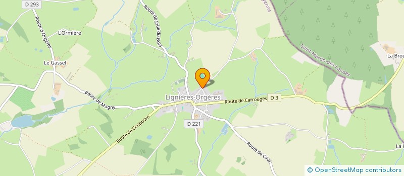 localisation de l'entreprise OGEC DE LIGNIERES LA DOUCELLE  LIGNIERES-ORGERES