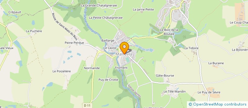 localisation de l'entreprise OGEC DE MALLIEVRE à MALLIEVRE