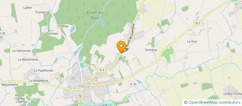 localisation de l'entreprise OGEC DE PLESSE  PLESSE