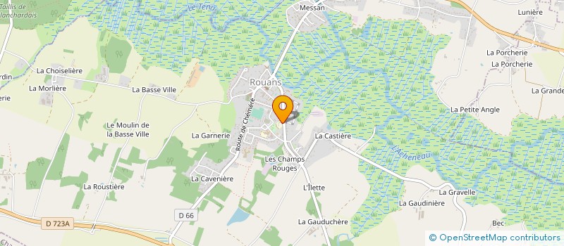 localisation de l'entreprise OGEC DE ROUANS  ROUANS