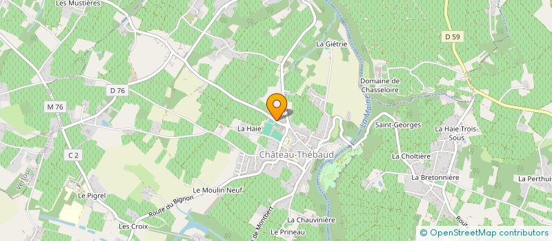 localisation de l'entreprise OGEC DE SAINT FIACRE SUR MAINE  SAINT-FIACRE-SUR-MAINE